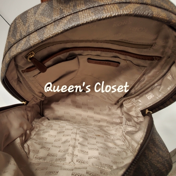 Michael Kors | Canvas Logo Large Backpack |💥BRAND NEW - Picture 5 of 8